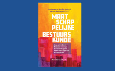 Boek Maatschappelijke Bestuurskunde